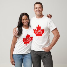 Familjematchning för Canadian Maple Löv Canada Day T Shirt