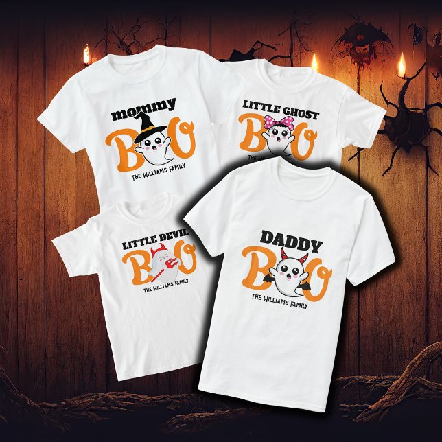 Familjematchning för Halloween pappa Boo Djävulen T Shirt (Skapare uppladdad)