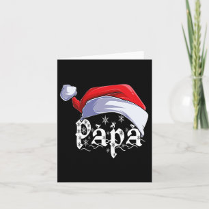 Familjematchning för pappa God jul Jultomten Julaf Kort