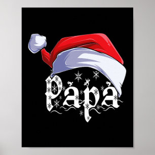 Familjematchning för pappa God jul Jultomten Julaf Poster
