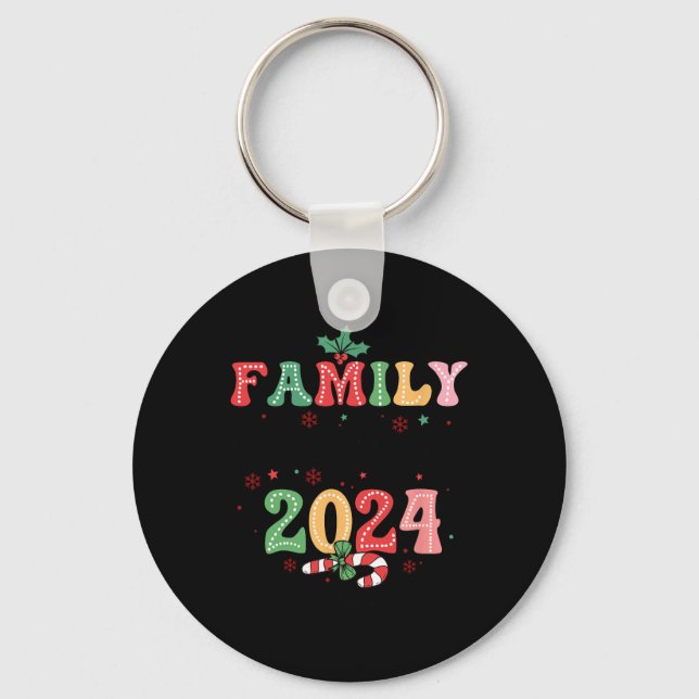 Familjematchning i julklapp Julafton Skapar 2024-m Nyckelring (Framsida)