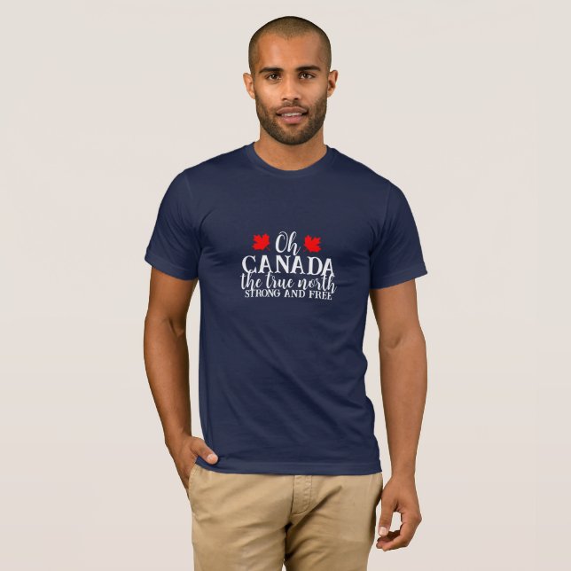Familjematchning i Kanada-dag T-Shirt (Hel framsida)