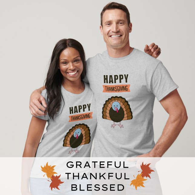 Familjematchning i Turkiet på happy thanksgiving-d T Shirt (Skapare uppladdad)