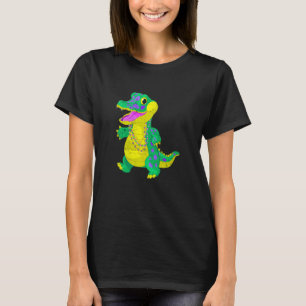 Familjematchning Madri Gras Alligator Festival Car T Shirt