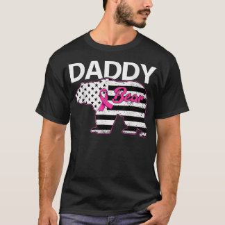 Familjematchning med pappa Bear Breast Cancer Medv T Shirt