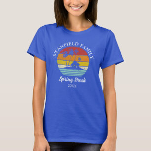 Familjematchning mellan påsklov Beach Hut Handflat T Shirt