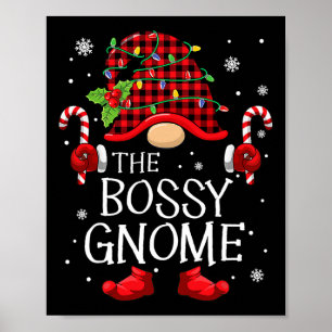 Familjematchningsgruppen Bossy Gnome-julen Poster