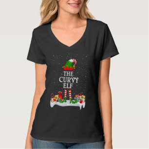 Familjematchningsgruppen jul Curvy Elf T Shirt