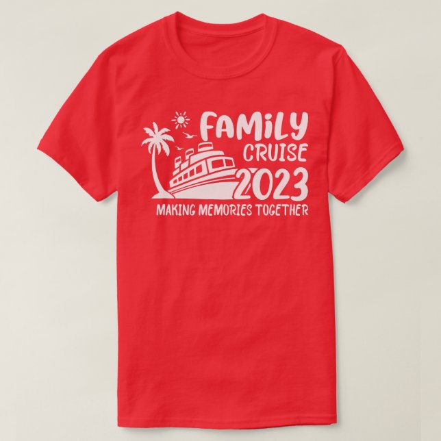 Familjematchningsutfall för 2023-familjens kryssru t shirt (Design framsida)