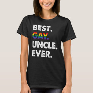 Familjemedlem för bästa Gay-farbror någonsin Lgbtq T Shirt