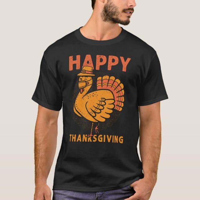 Familjemedlemmar Matching Happy thanksgiving Pajam T Shirt (Framsida)