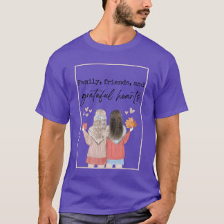 Familjemedlemmar och tacksamma hjärtegåva t shirt