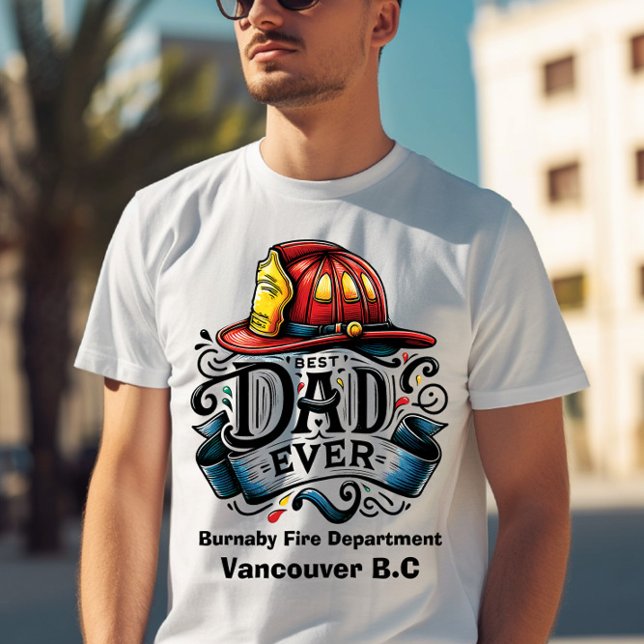 Familjememblem för eldkombattant i Vancouver T Shirt (Skapare uppladdad)