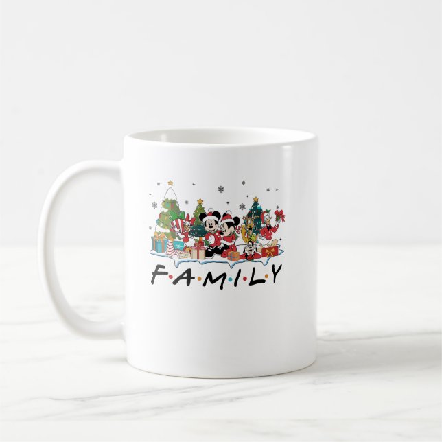 Familjemickey och vän christmas kaffemugg (Vänster)