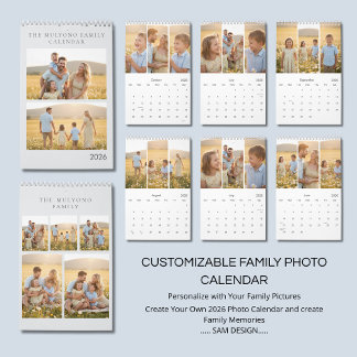 Familjeminnen 2026 Fotokalender | Kära För Evigt Kalender