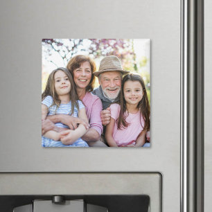 Familjeminnen Personlig Foto på Mor- eller Farförä Magnet