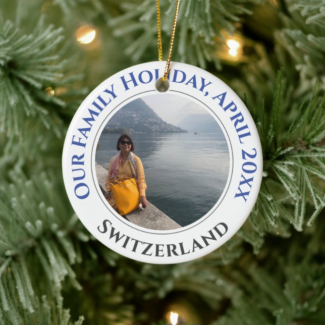 Familjeminnen, Souvenir Julgransprydnad Keramik (Träd)