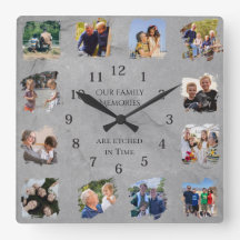 Familjeminnes Fotokollage Present till farföräldra
