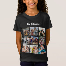 Familjeminnesaker 9 Bildrutnät Personlig kollage T Shirt