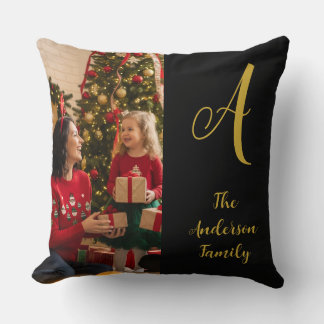 Familjemonogram kudde