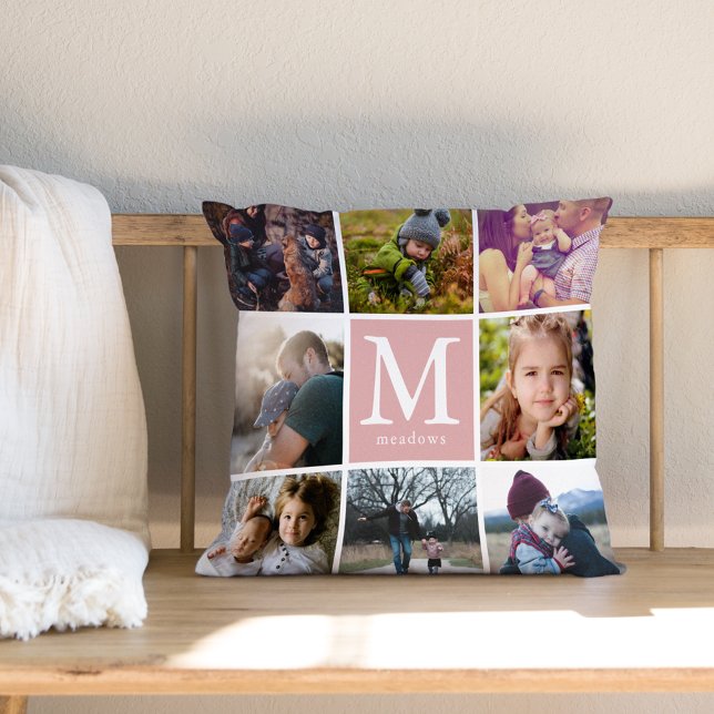 Familjemonogramfoto Kudde (Skapare uppladdad)