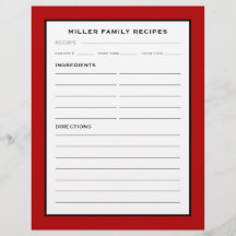 Familjemottagare i Namn infogning | Rött svartvitt