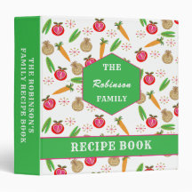 Familjemottagare Retro Vegetables Personlig