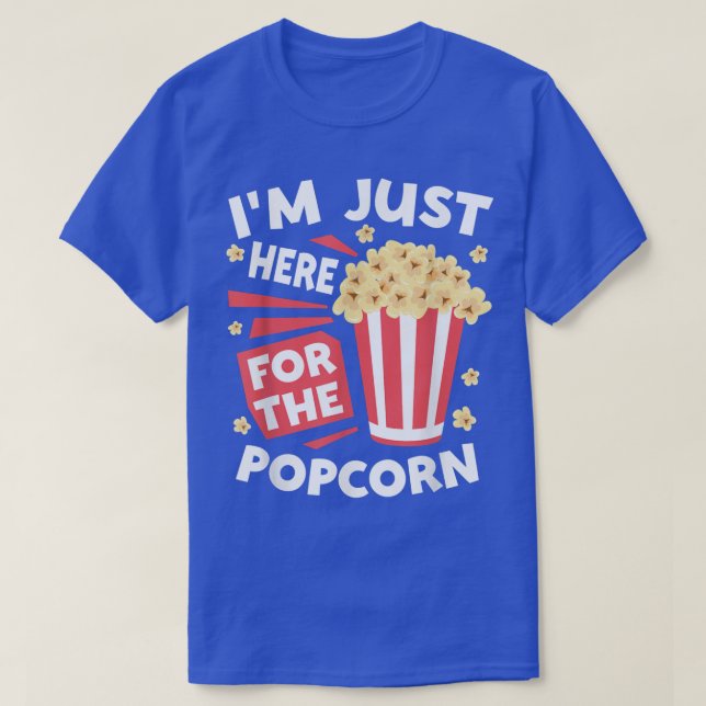 Familjemovie Watching Night Popcorn Älskare T Shirt (Design framsida)