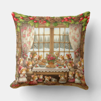 Familjemunkar vid jul kudde