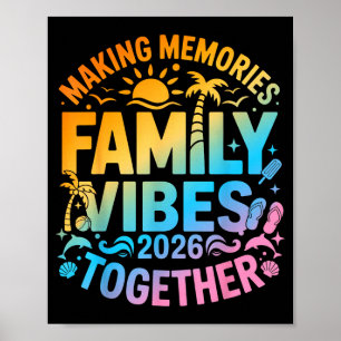 Familjen 2026 vibbar familjesammankomst semester g poster
