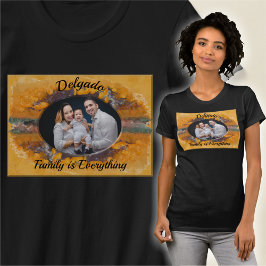 Familjen är Allt Abstrakt Sunset 0612 T Shirt
