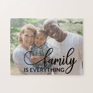 Familjen Är Allt Anpassad Familjefoto Pussel