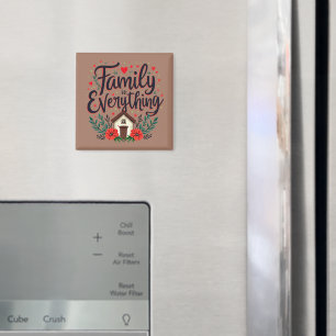 Familjen är Allt Cottagecore Magnet