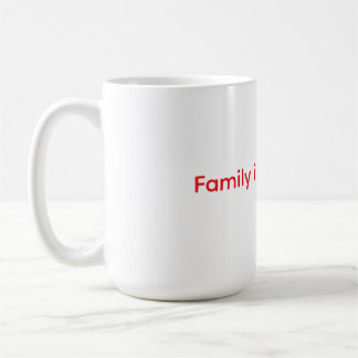 Familjen Är Allt Kuddapåse Kaffemugg