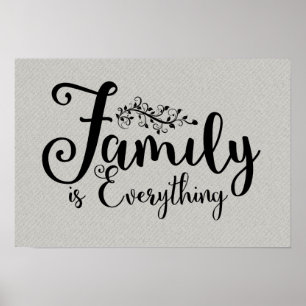 Familjen är allt POSTER