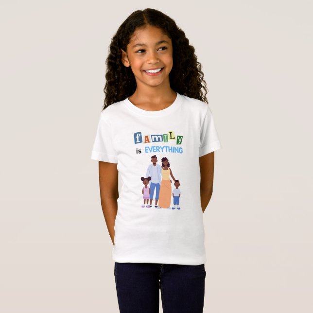 Familjen är Allt T Shirt (Hel framsida)