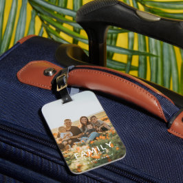 Familjen är ett foto för Anpassningsbar Bagagebricka