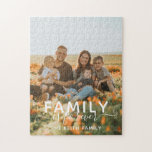 Familjen är för alltid fotoviktig pussel<br><div class="desc">Familjen är för Foto Jigszawa Puzzle är en underbar gåva du kan ge din familj. Ändra bara fotot (bättre om den nedre delen är mörk) och redigera sedan informationen.</div>