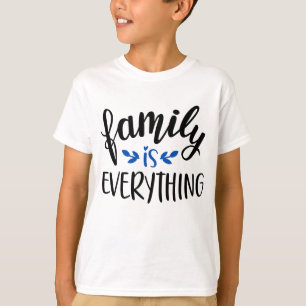 "Familjen är" Heart & Vine - Allt känsla T Shirt