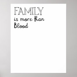 Familjen är mer än blodet Poster