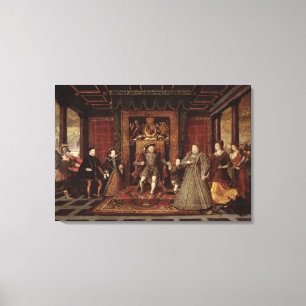 Familjen av Henry VIII: Canvastryck
