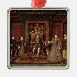 Familjen av Henry VIII: Julgransprydnad Metall