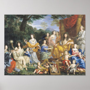 Familjen av Louis XIV 1670 2 Poster