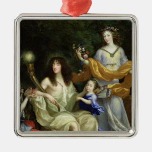 Familjen av Louis XIV 1670 Julgransprydnad Metall