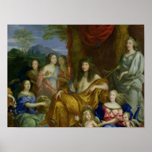 Familjen av Louis XIV 1670 Poster