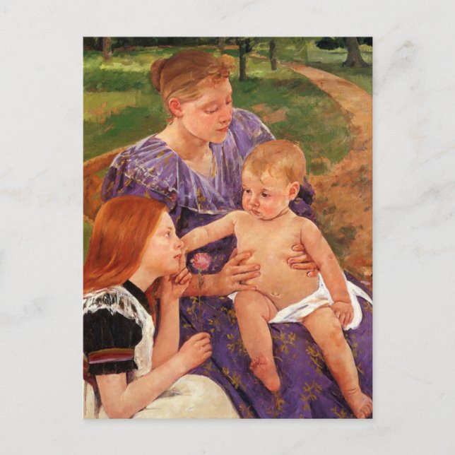 Familjen av Mary Cassatt Postcard Vykort (Framsida)