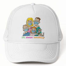 Familjen Baseball Cap Safety Masks