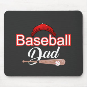 Familjen Baseball pappa idrottar modern svartvit t Musmatta