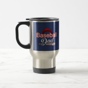 Familjen Baseball pappa idrottar modern svartvit t Resemugg