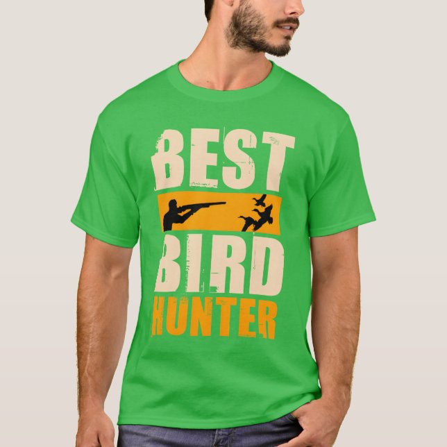 Familjen Best Bird Hunter T Shirt (Framsida)
